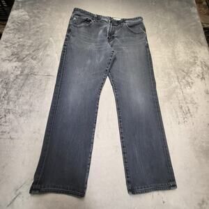 AG Adriano Goldschmied Jeans Mens 34x27 The Graduate Denim 360 Made USA Gray